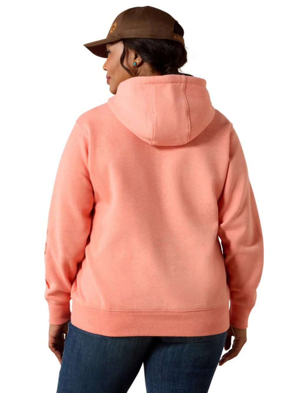 Ariat Orange Logo Women’s Hoodie XS S M L XL XXL XXXL W002B11/14 - Picture 5 of 7